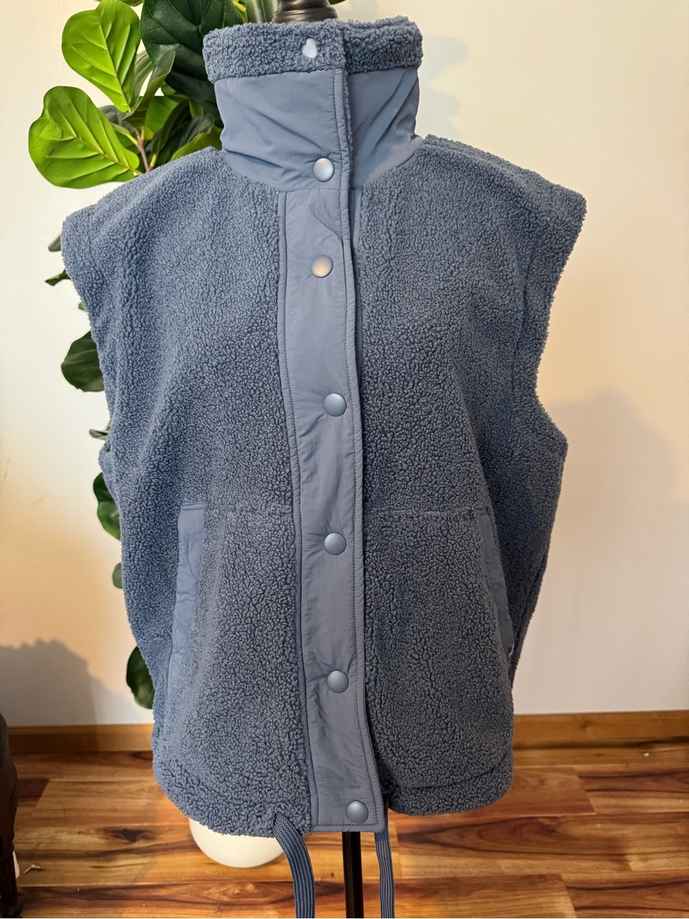 JoyLab Blue Sherpa-Lined Pullover